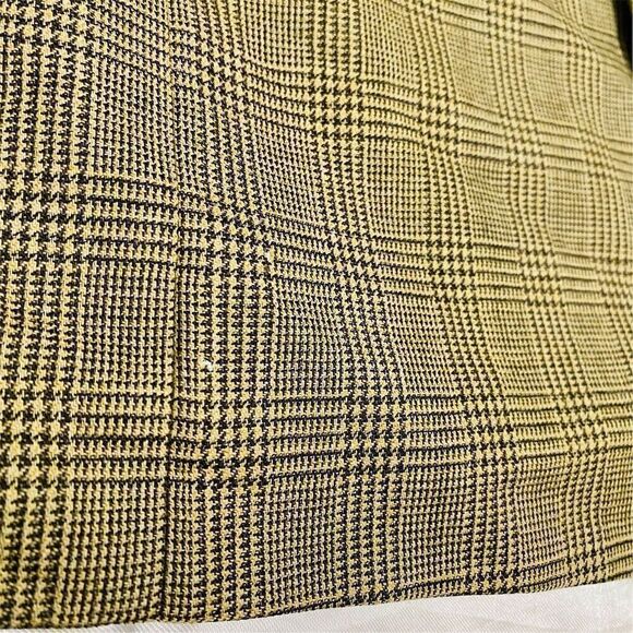 Brooks Brothers Men's Beige Plaid Wool Blazer Jacket Size 43 Long - Picture 8 of 16